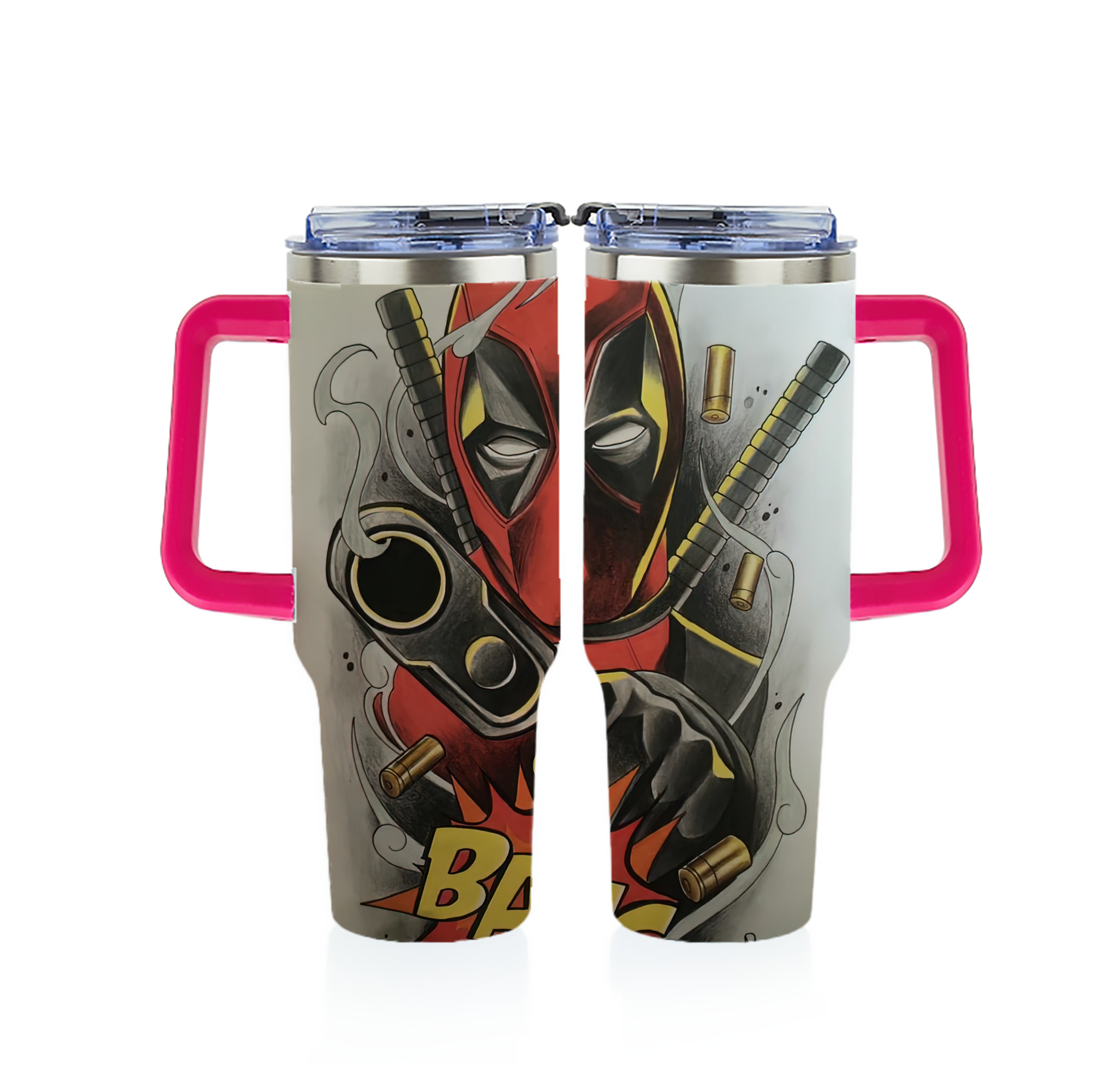 （画像用） Deadpool デッドプール 1200ｍLフルプリント車用タンブラー